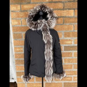 Authentic postcard fox fur jacket size 8
